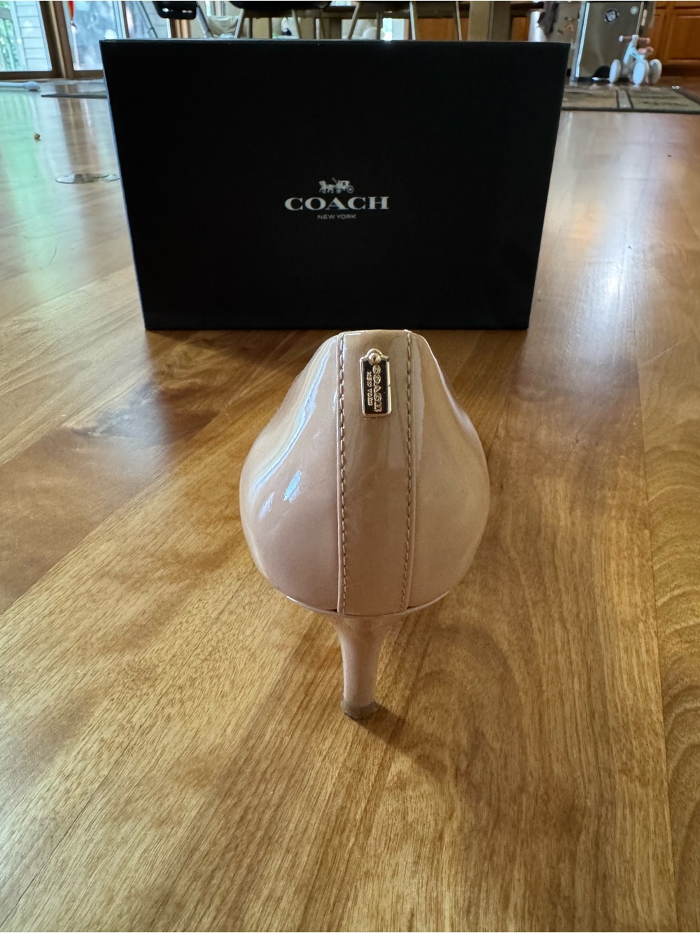 Coach Blush Patent Leather Pointed-Toe Pumps - Picture 3 of 8